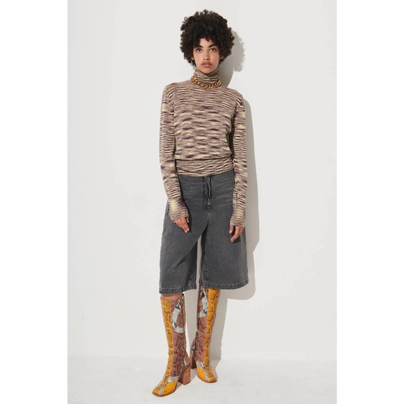 Rachel Comey Pacific Top XS Superfine Alpaca Silk Space Dyed Knit Tneck Sweater - Picture 3 of 16